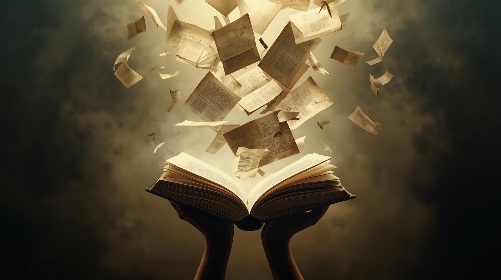 Livros voando das mãos das pessoas - ACCA