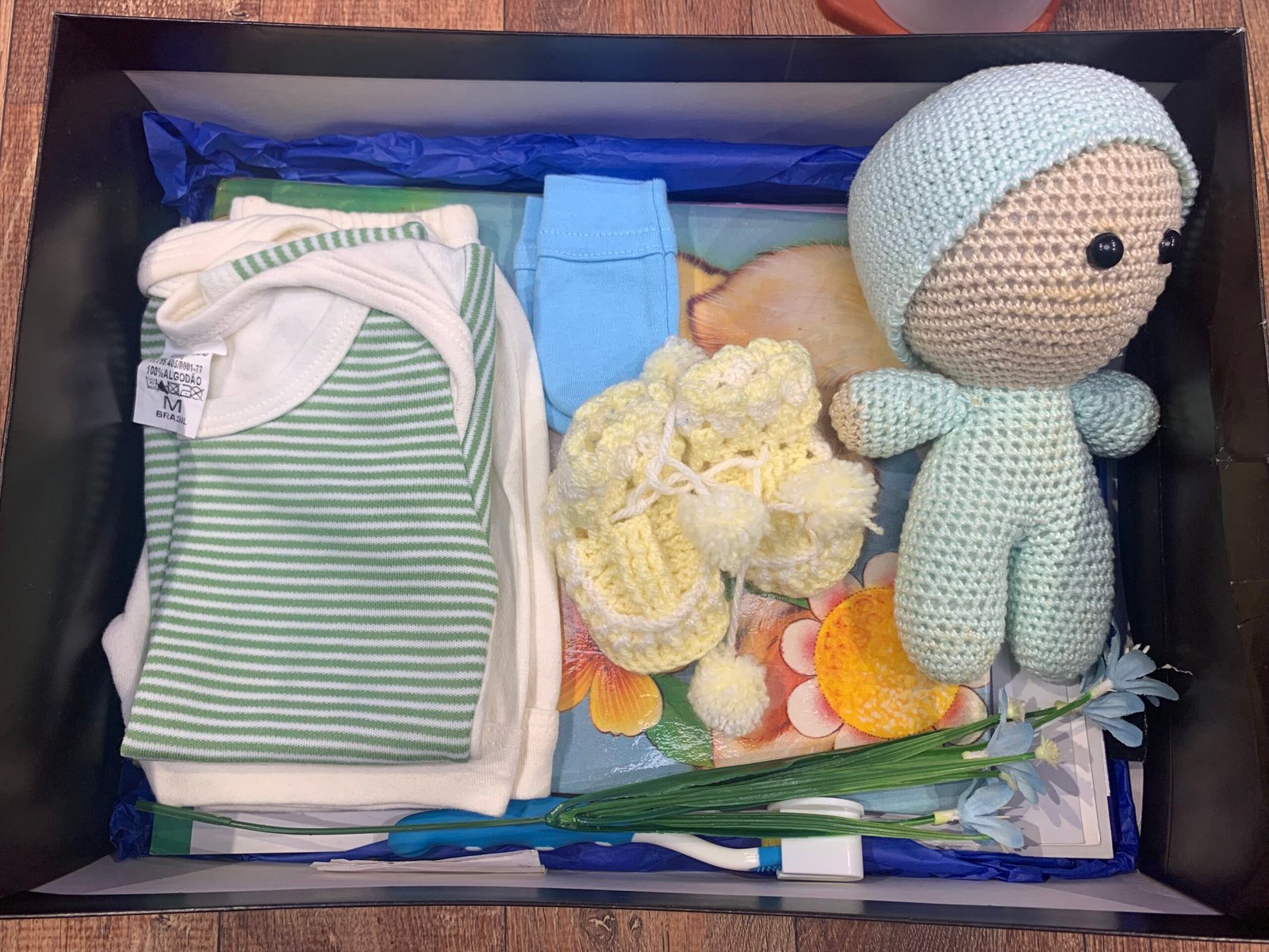 Caixa de lembranças de Jéssica Piani com memórias de João Vicente