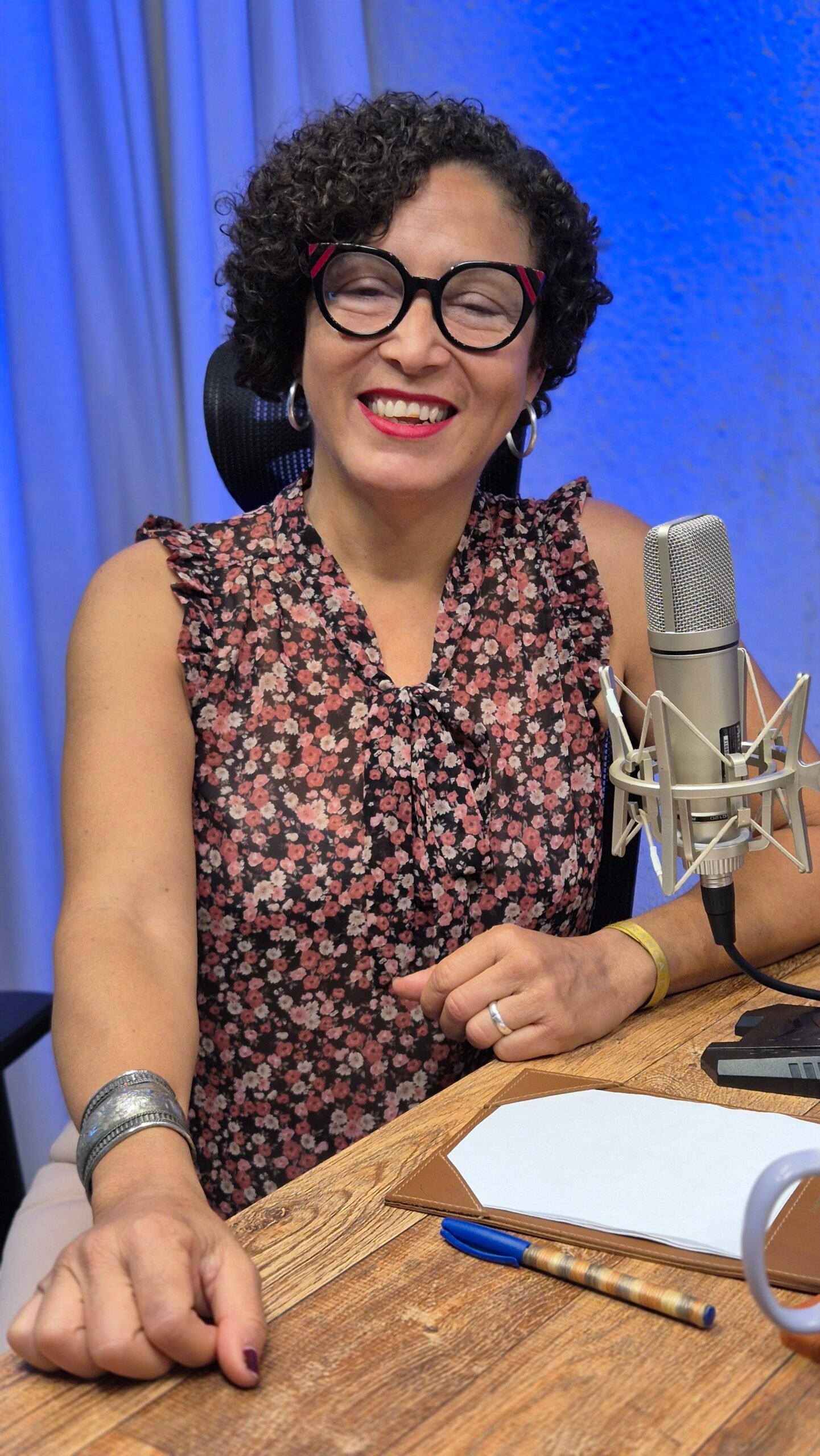 Mestra Geovanna Castro durante a grava&ccedil;&atilde;o do programa Autonomia Feminina, ACCA